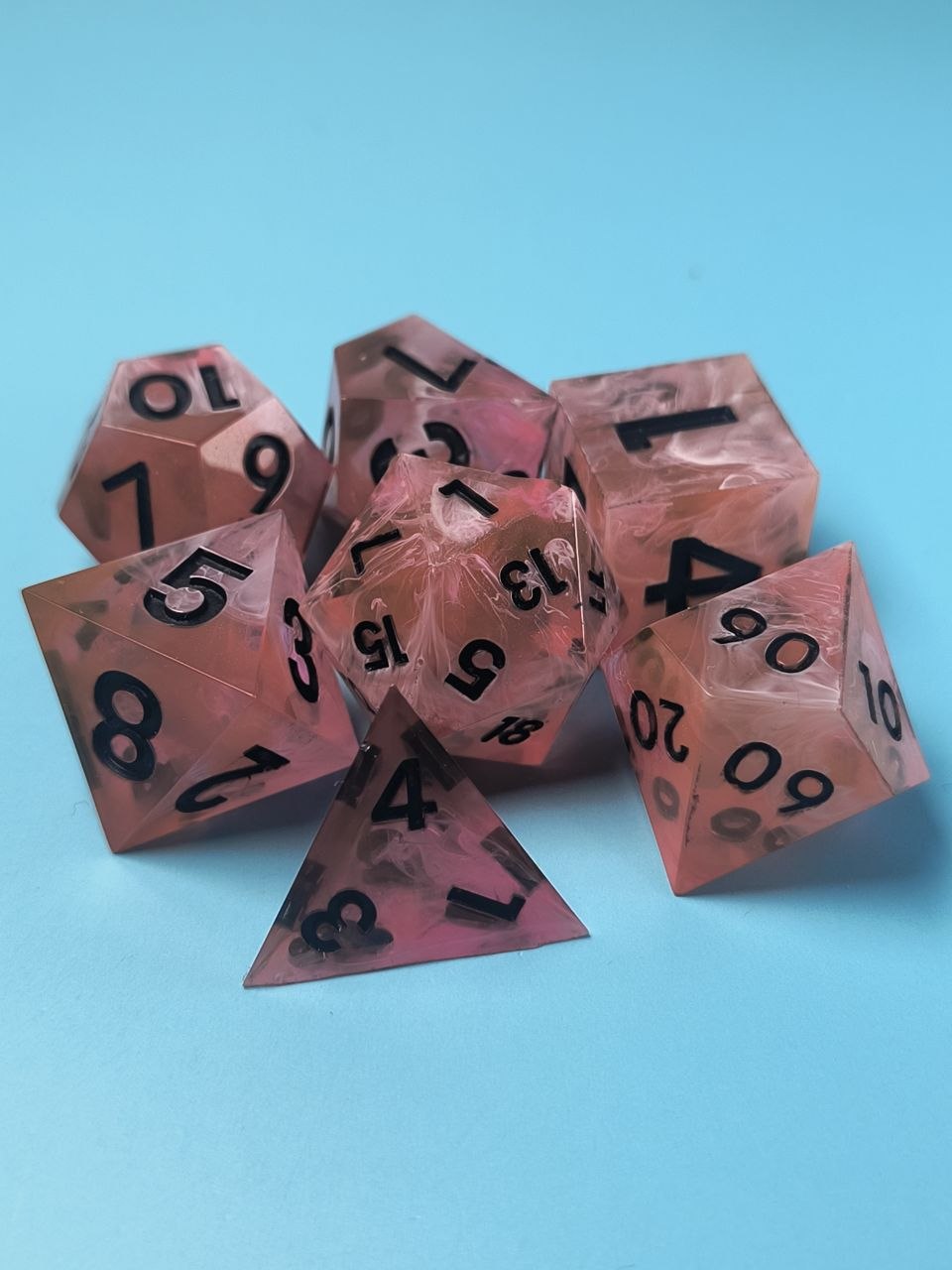 Fire TTRPG Dice Set