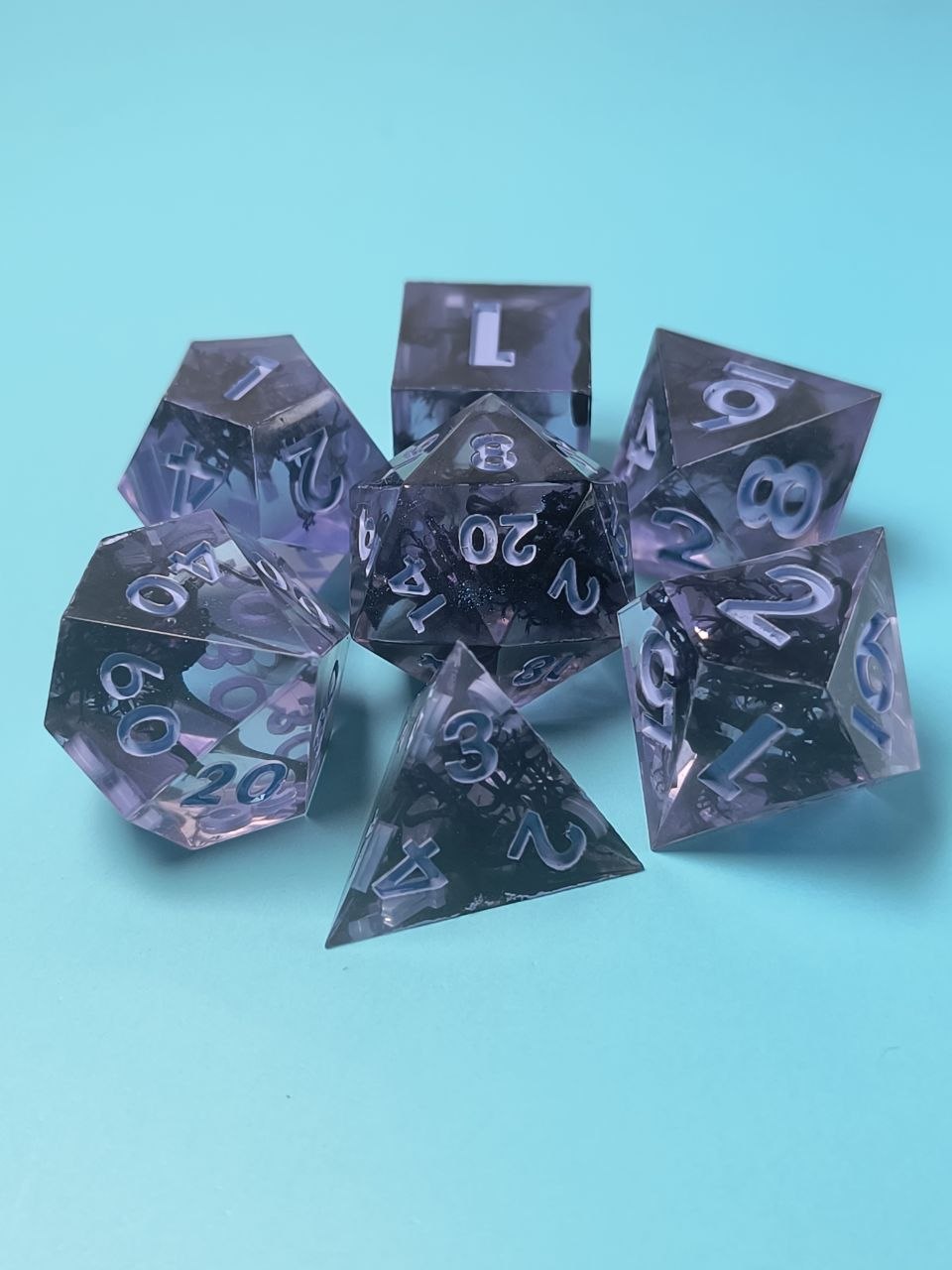 Purple Moss TTRPG Dice Set