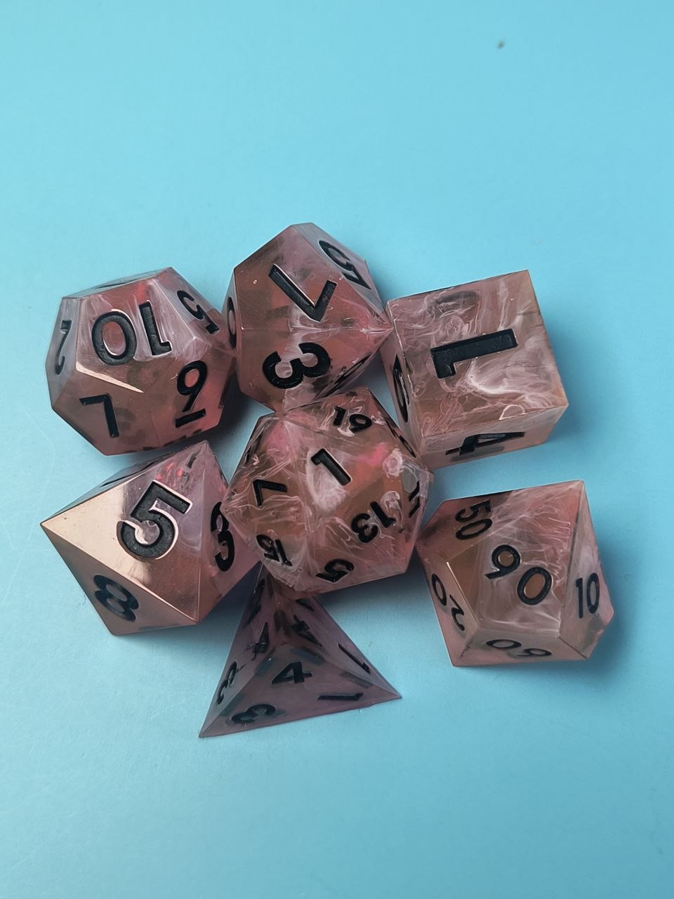 Fire TTRPG Dice Set