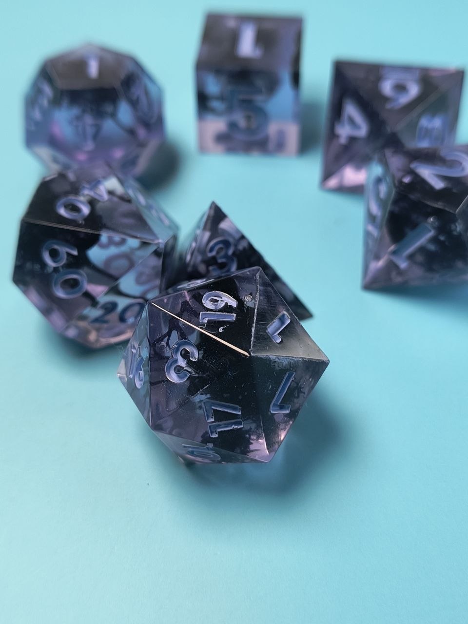 Purple Moss TTRPG Dice Set