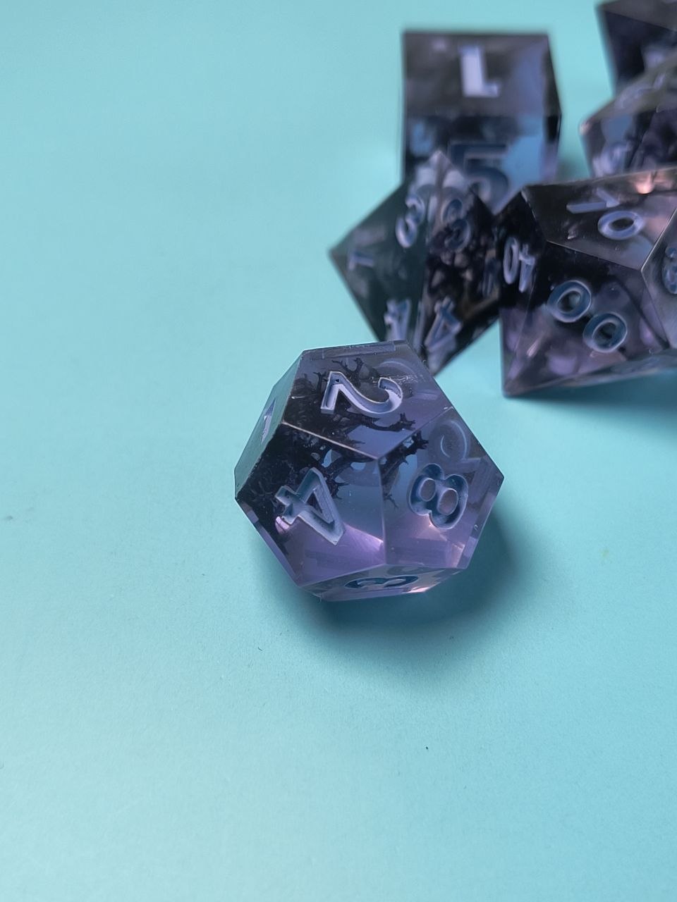 Purple Moss TTRPG Dice Set