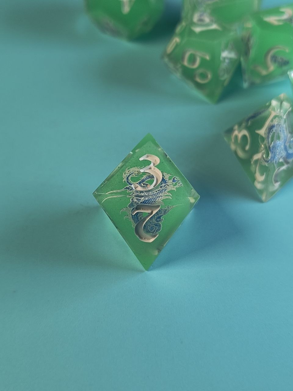 Green Dragon  TTRPG Dice Set