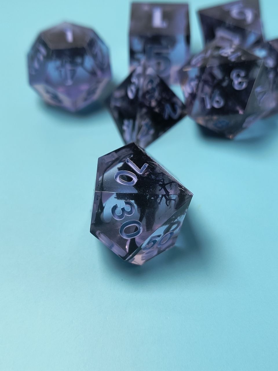 Purple Moss TTRPG Dice Set