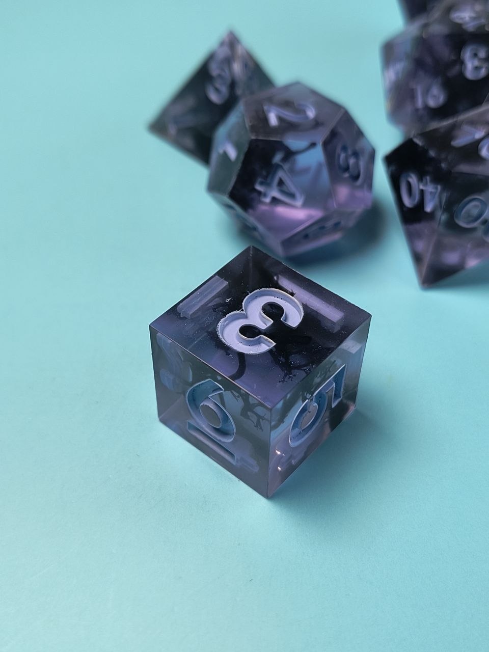 Purple Moss TTRPG Dice Set