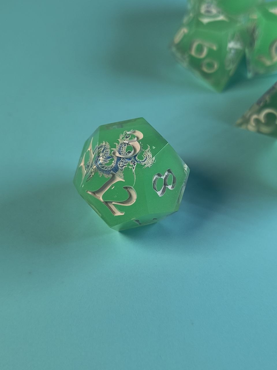 Green Dragon  TTRPG Dice Set