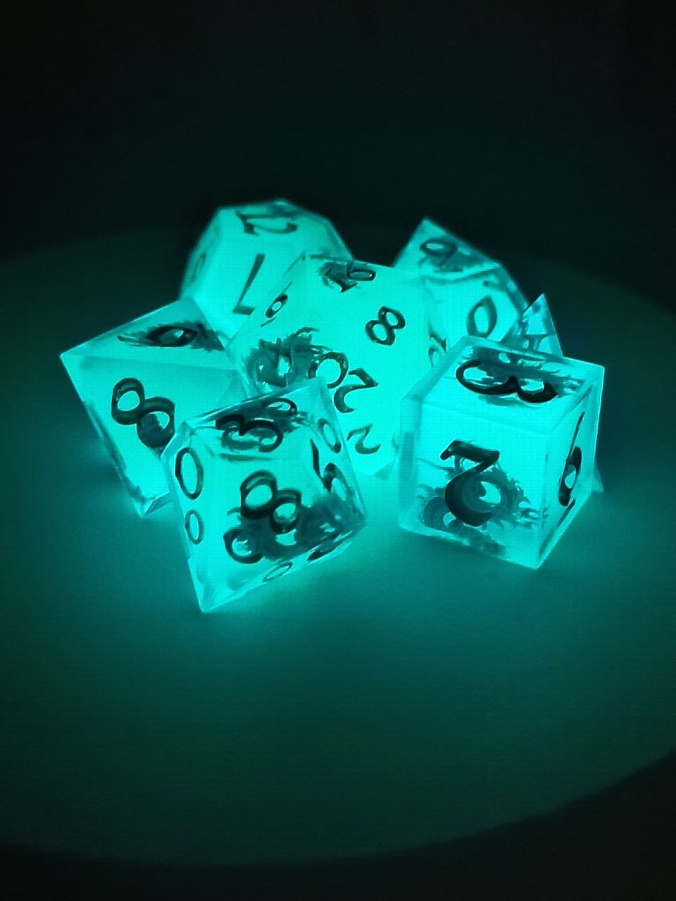 Green Dragon  TTRPG Dice Set