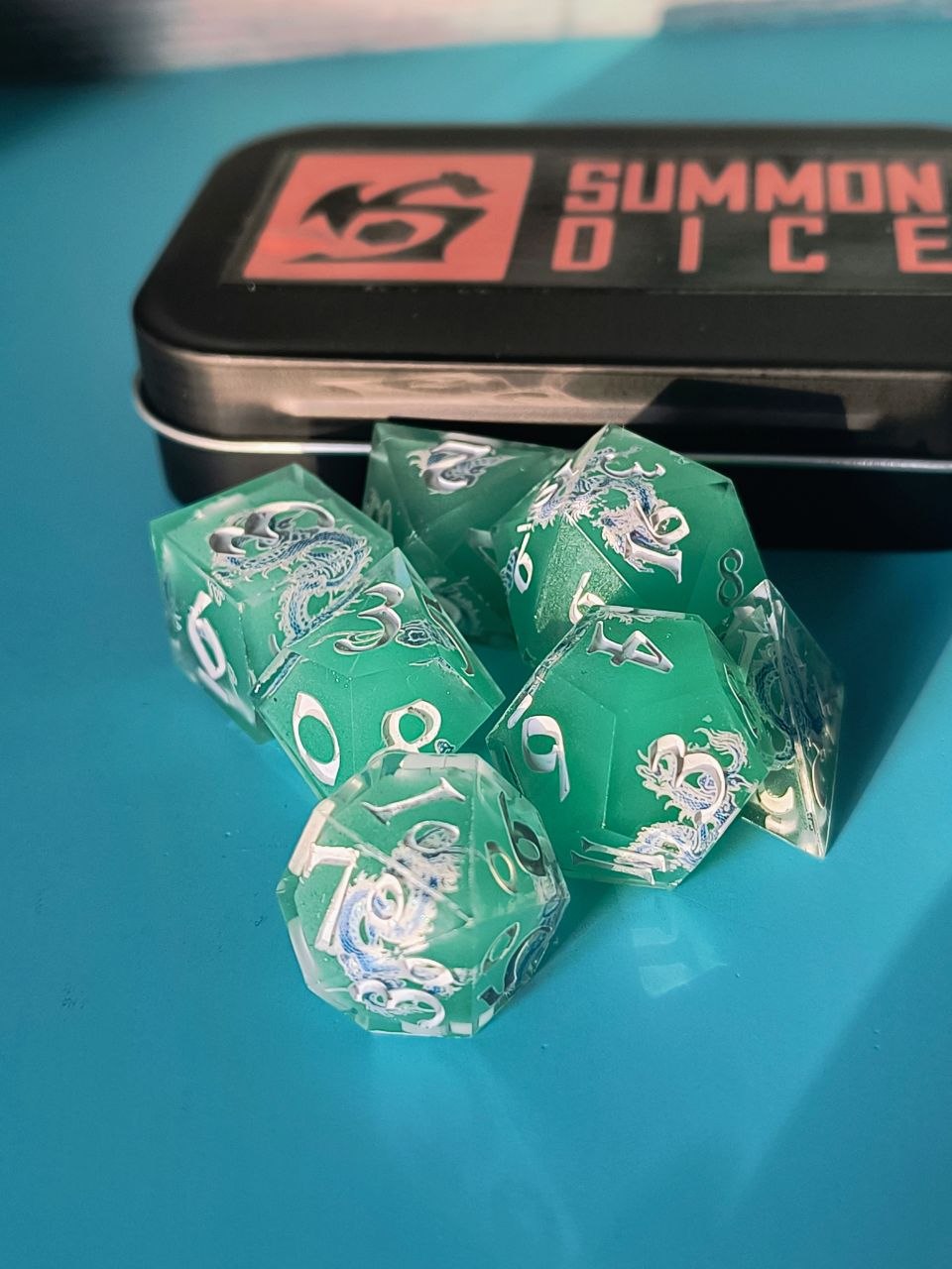 Green Dragon  TTRPG Dice Set